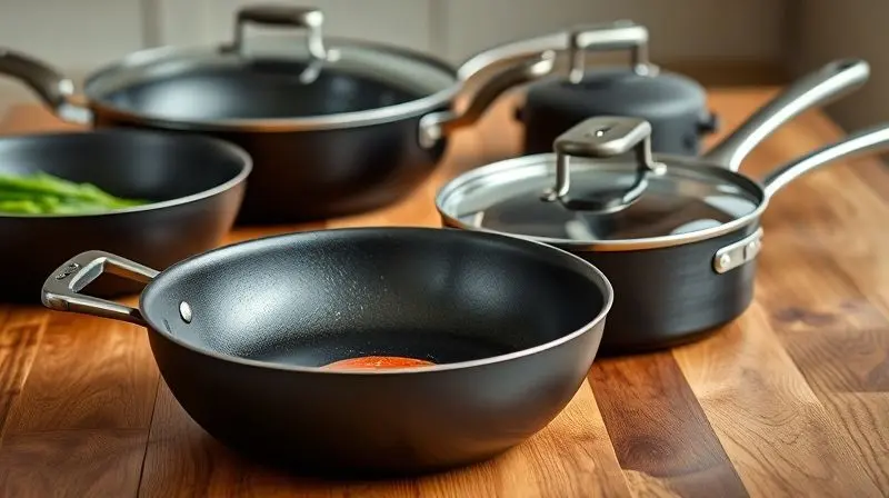 Alternativas de panelas antiaderentes de alta qualidade a marcas populares, ideais para cozinha versátil.