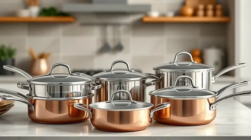 Panelas em tamanhos variados adaptadas a diferentes necessidades de cozinha diária.