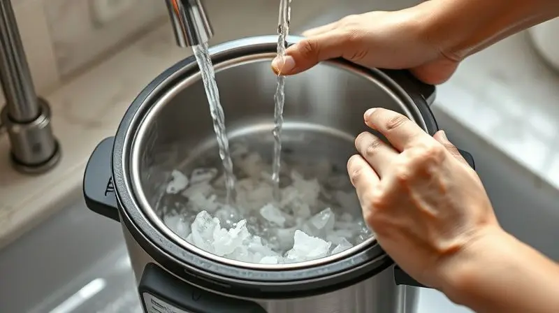 Limpeza fácil de panela elétrica de arroz com materiais duráveis e resistentes.
