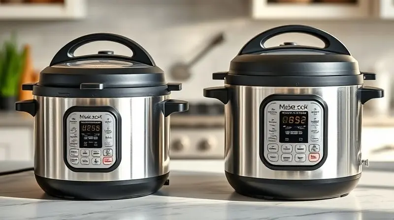 Diferença entre panela de pressão tradicional e elétrica para uso na cozinha moderna.